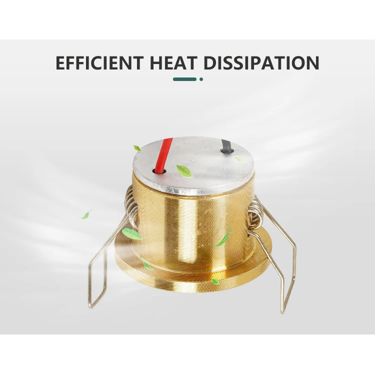 Long Working Time Recessed Mounted Indoor Lighting Home Aluminum PP 3w COB Round Led Spotlight