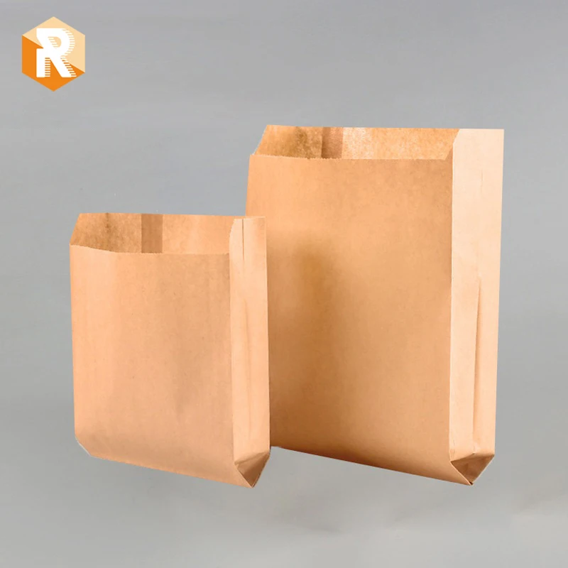 
Kraft Dry Wax Paper Sandwich Bags Brown Unbleached Biodegradable Deli Wrap Sheet Food Grade Grease Resistant snaks bags 