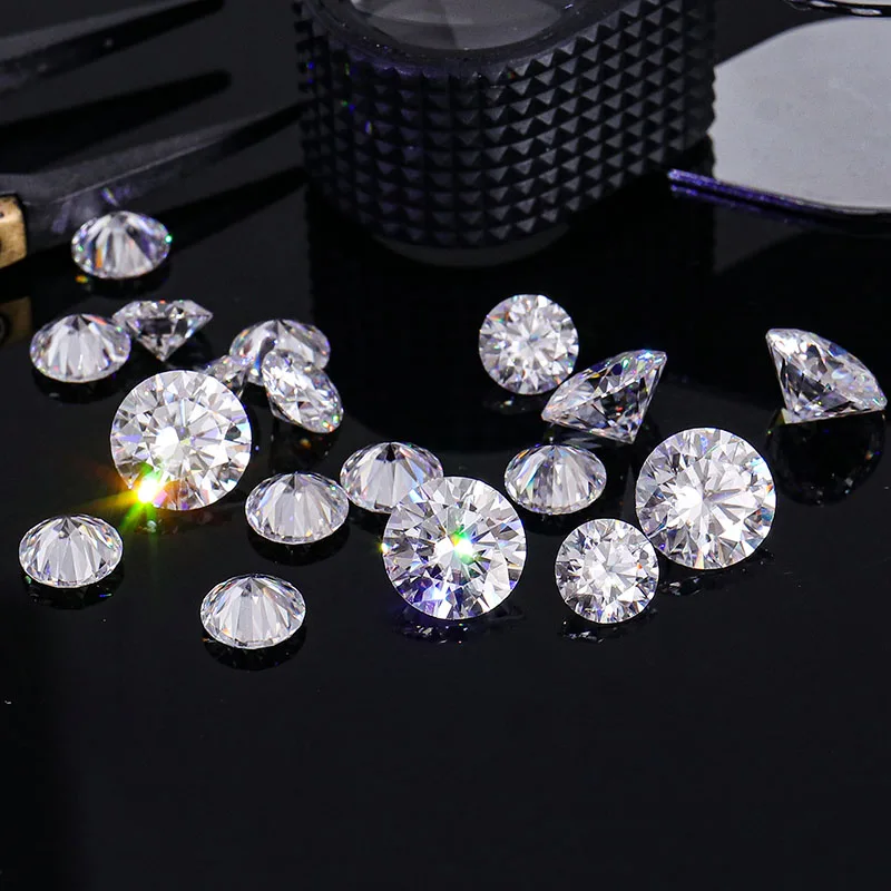Loose moissanite vvs def top quality 1ct to 10ct custom shape in wholesale price moissanite diamond