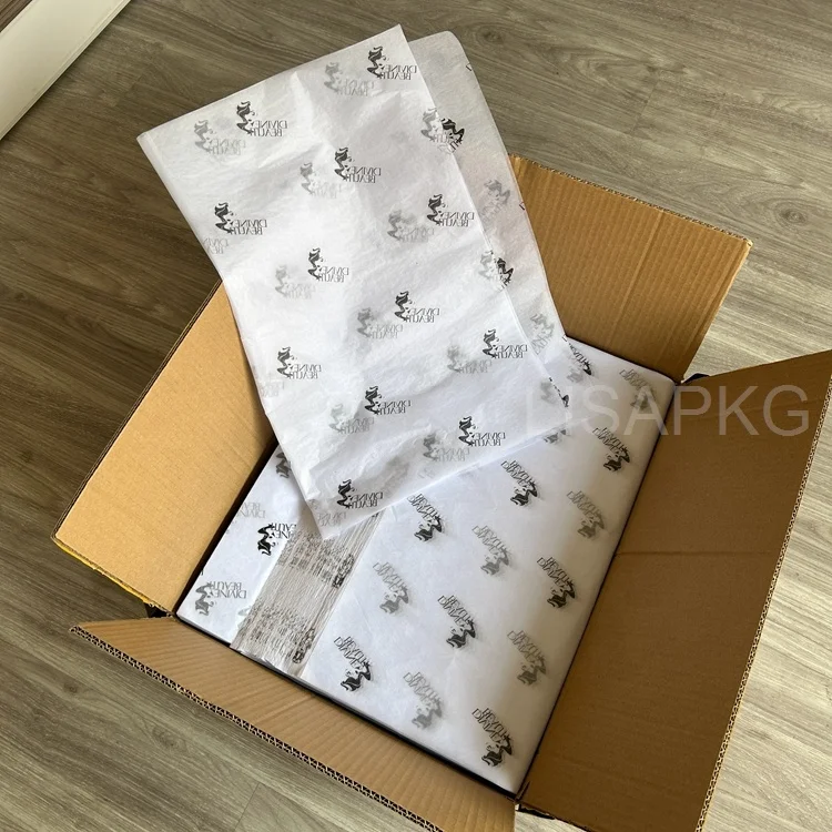 wrapping tissue paper with logo