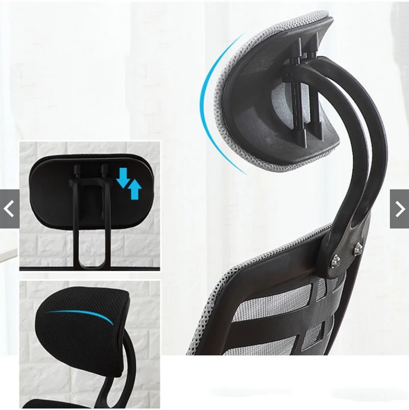 High Quality Back mesh fabric swivel computer desk chair luxury Ergonomic Executive commercial office chairs with headrest