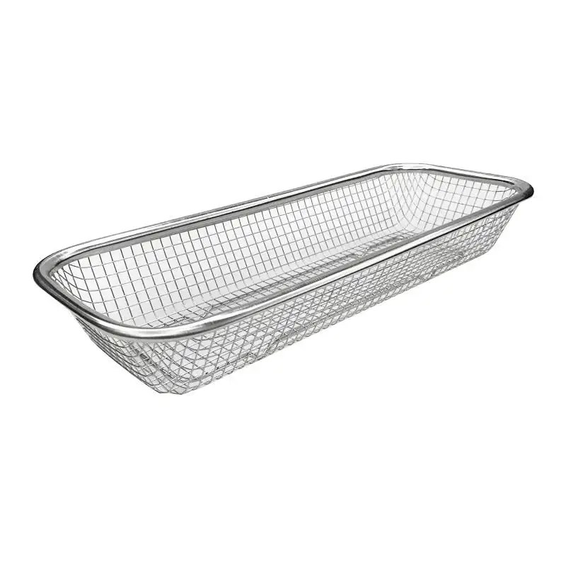 Colander Set Stainless Steel Mesh Strainer with Handles and Resting Base Net Baskets for Drain collapsible