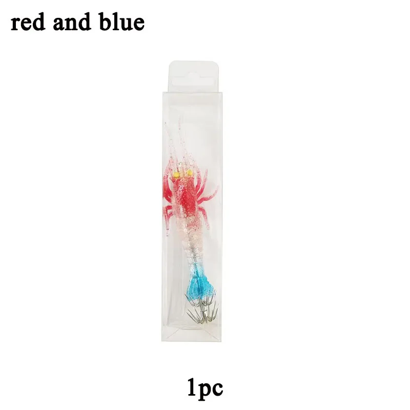 Bionic Shrimp Nightlight Soft Fish Bait for Squid Fishing and Fishing