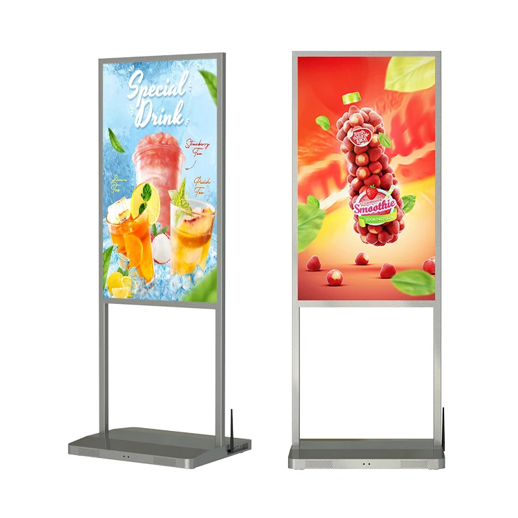 Intelligent Split Screen 43 50 55 inch 4K HD Ultra Thin Lcd Monitor Advertising Store Window Advertising Led Display Poster