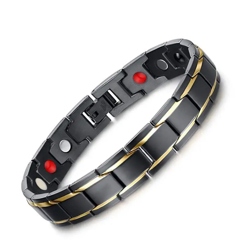 Wholesale fashion couple bracelet jewelry stainless steel magnetic bracelet men