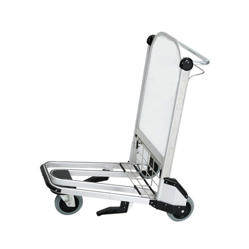 250kgs Load Capacity Aluminium Alloy Airport Luggage Cart Trolley