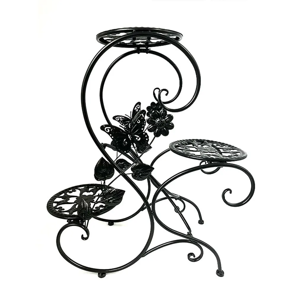 Butterfly Stand Warehouse 3-Tier Display Shelf Flower Stand for Plant for Indoor Outdoor