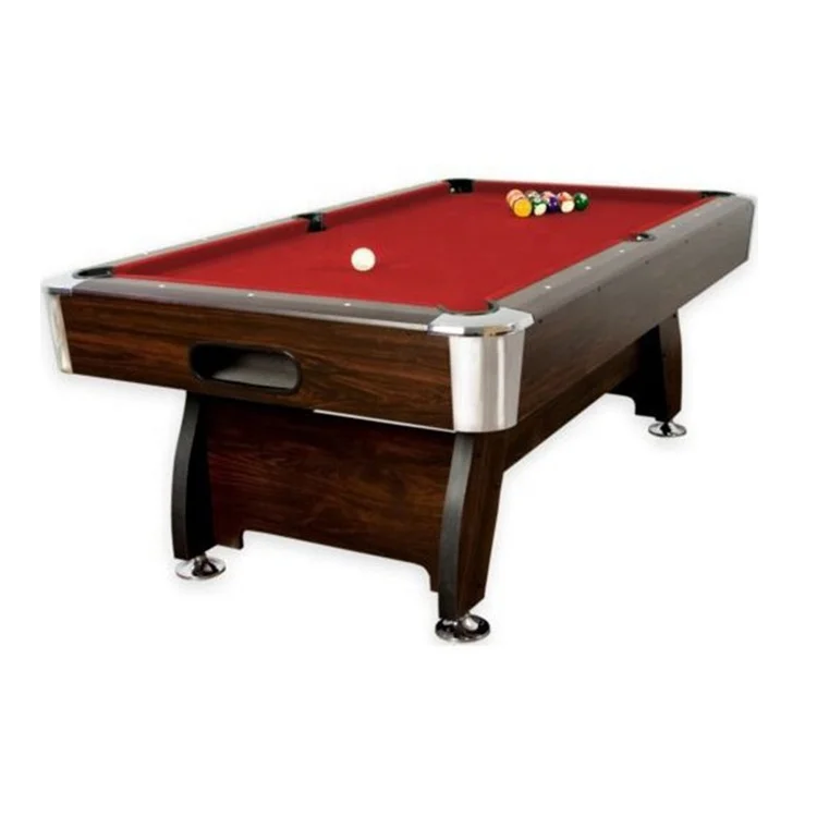 Cost-effective mini 5ft 6ft 7ft 8ft unisex price of billiard table steel leg red blue green tablecloth small folding pool table