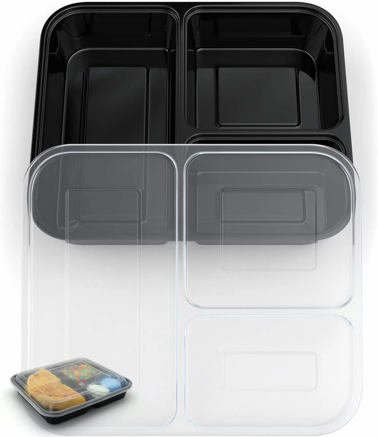 Disposable Bulk Meal Prep Containers Eco Friendly Deep