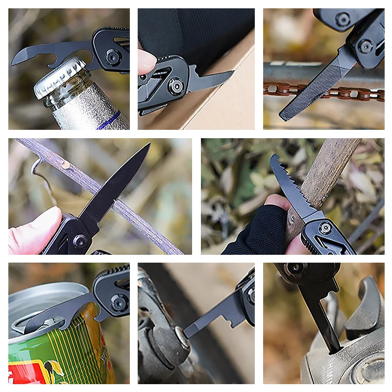 Hot Sale Multitool Pliers Multifunction knife camping folding Pliers 10 in 1 Multi Tool Outdoor tools
