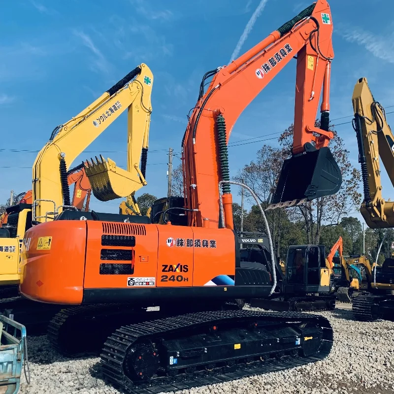 Japan used Hitachi zx240 Mini Excavators 7tons digger new price crawler machinery used hitachi 24 excavators with bulldozer