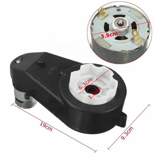 Hot selling Children electric car gearbox with motor reducer for child ride-on car 550 engine gear box