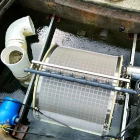 Настраиваемый механический барабанный фильтр для рыбной фермы
