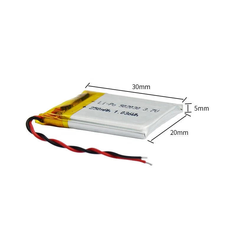 LYW Factory Direct Sales High temperature lithium ion battery 402030 3.7V 185mah~250mah lipo cell battery for GPS With PCM, wire