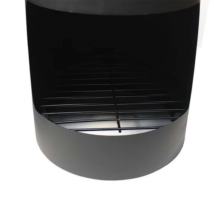 
125cm H garden round steel modern chimeneas with storage 