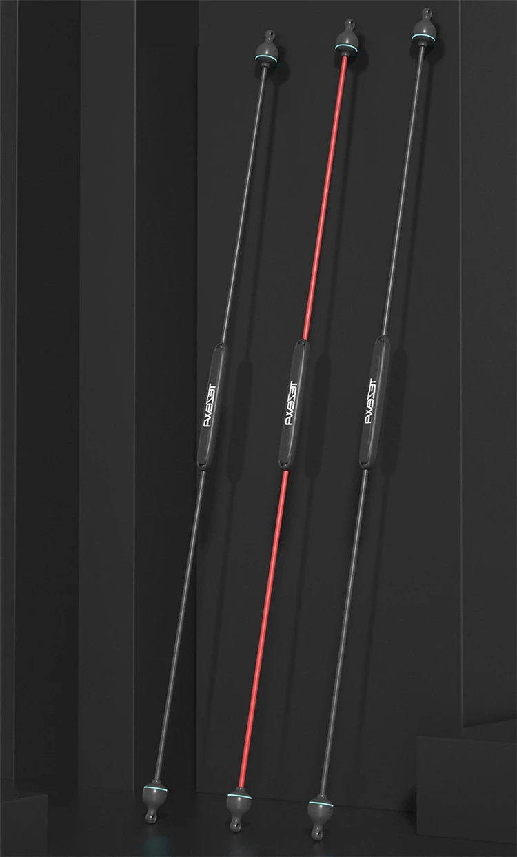 Competitive Price Custom logo Fiberglass Flexi Bar Exercise Swing Stick Flexi Bar Stretch Vibrating Swing Bar