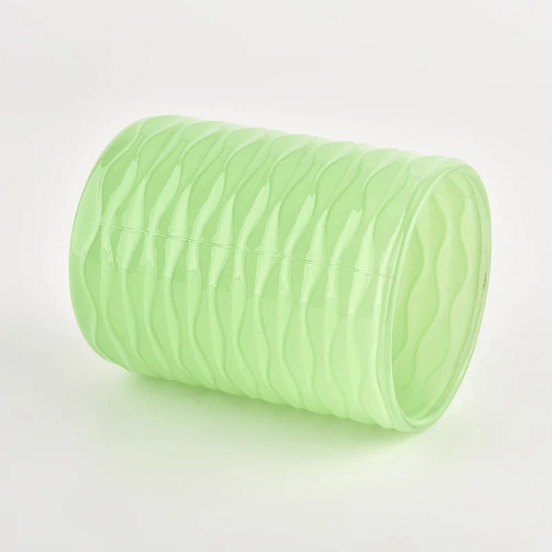 Factory Price Nordic Empty Frosted Glass Candle Jar Round Bottom Free Sample Empty Candle Vessels