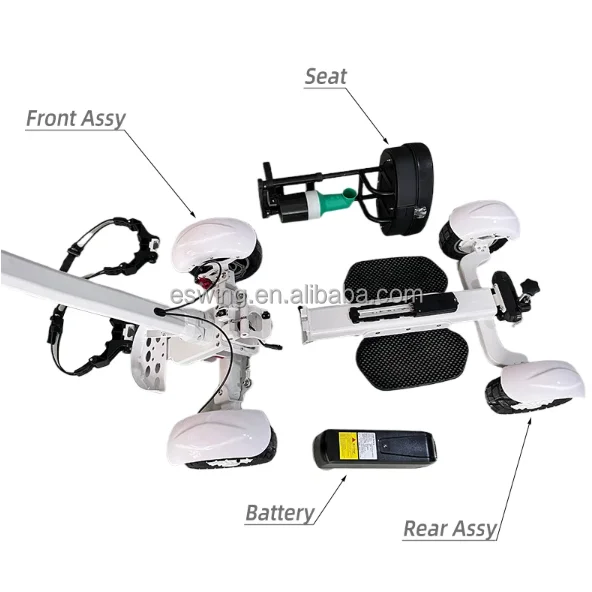 golf skate caddy board golf cart scooter electric trolley