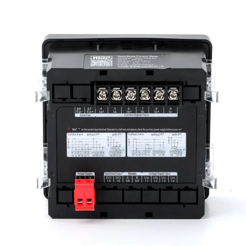 RN-3AA33 LED digital current meter analog and digital electronic ammeter AC three phase digital current meter