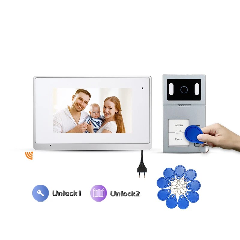 Two Buttons For Two Families Mini Cctv Camera With Night Vision Door Access Control System Night Eyes Night Camera Doorbell