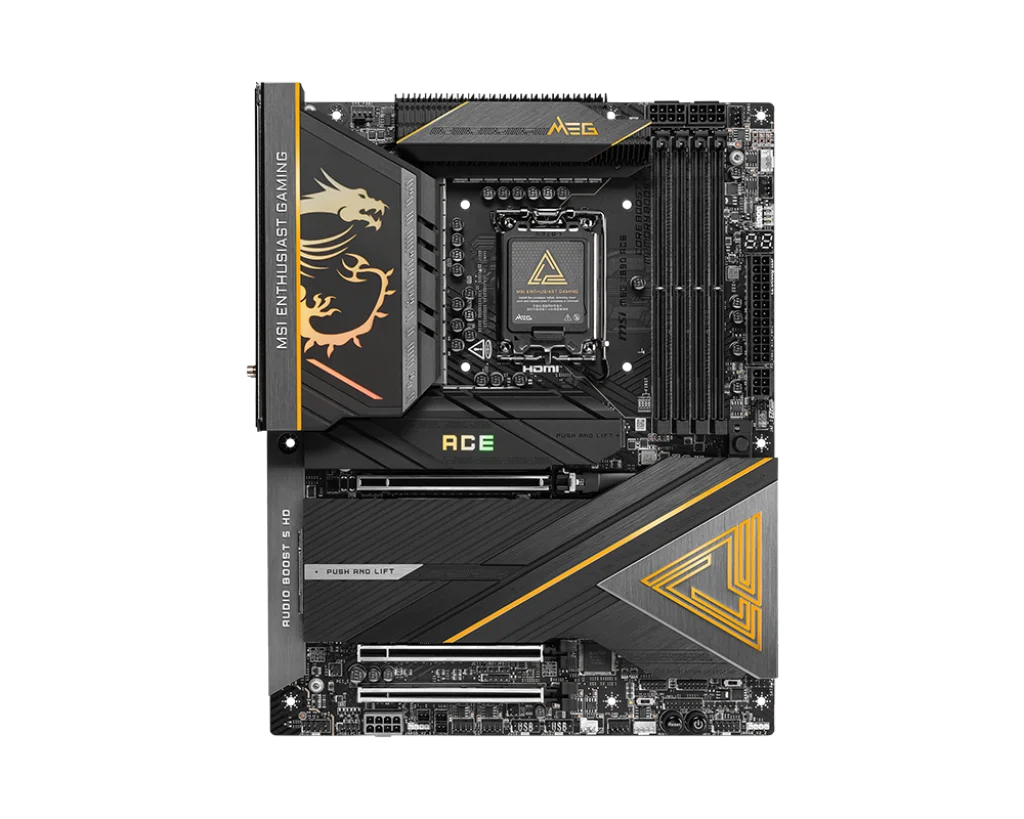 Новый MSI MEG Z890 ACE Ultra 9 DDR5 5 г Lan WIFI7 PCIe 0 LGA 1851 процессор для 15-го процессора ультра 9/7/5 285K 265K 245K