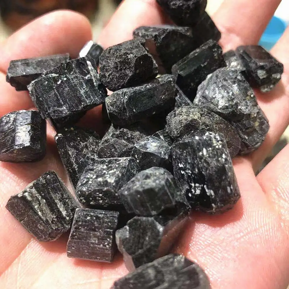 Wholesale Natural Black Tourmaline stone black tourmaline rough stone