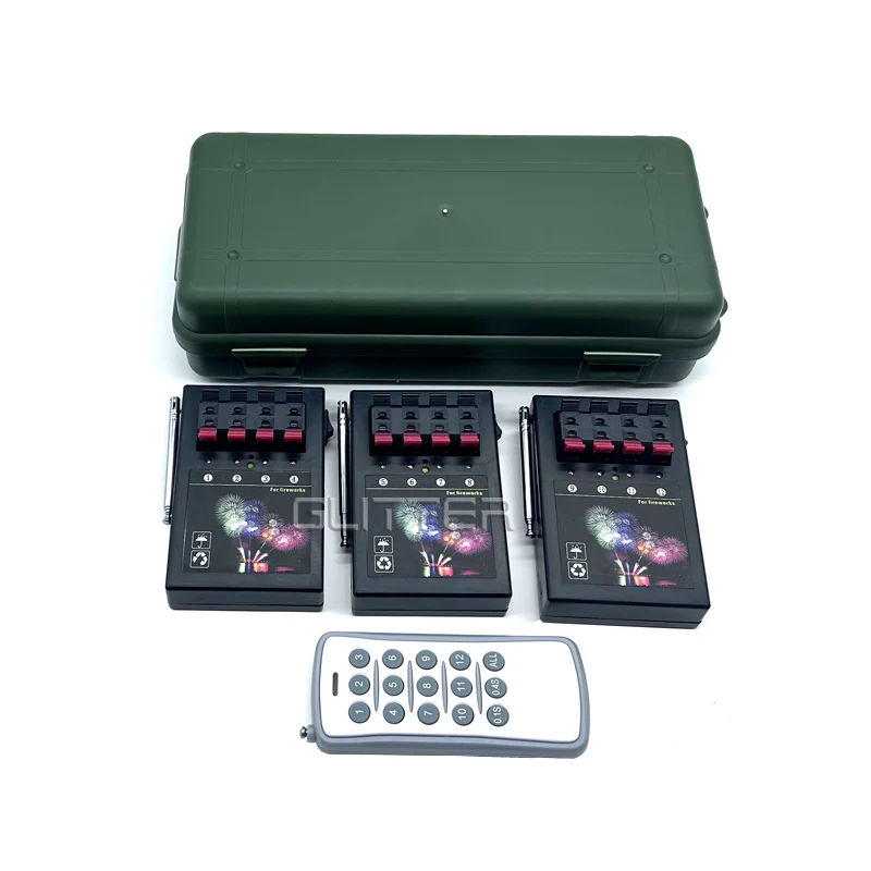 12 Channel wireless remote control electric pyrotechnic wedding stage mini receiver display cake fireworks ignition system