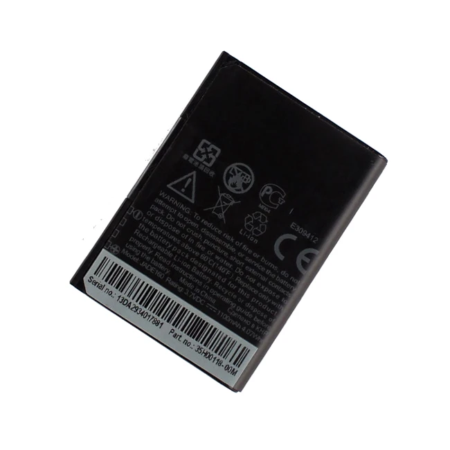 Top Selling 100% Original Battery 3.7V Li-ion battery JADE160 for HTC Touch 3G cell battery 1100mAh