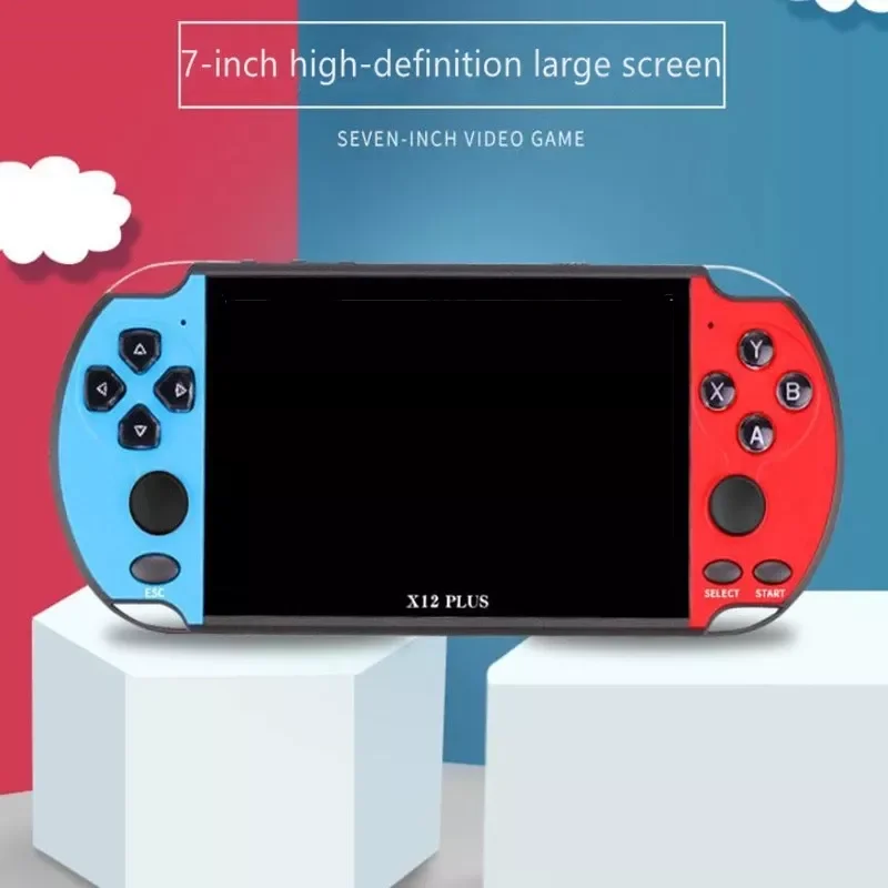 Lite  High Quality Wholesale Factory Price 7 Inch X12Plus  Portable Retro Handheld Game Console Nostalgic Classic Game Player