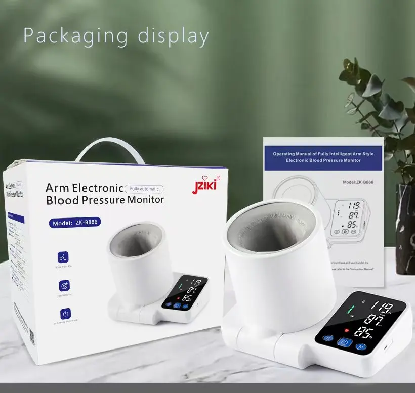 Large Screen LED display arm tunnel type digital sphygmomanometer bp cuff blood pressure monitor tensiometro