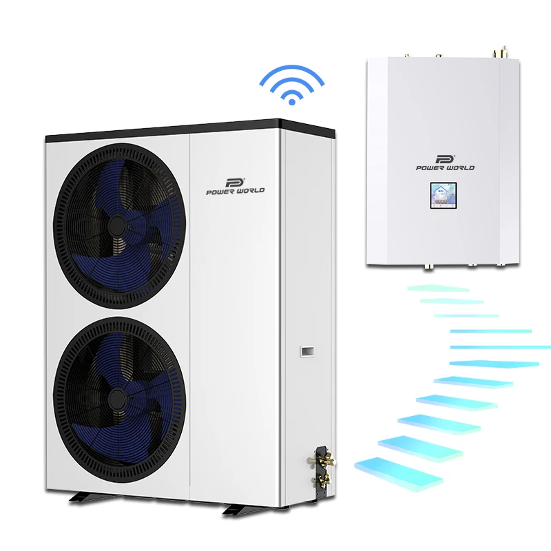 -30C degree area special EVI air source split heat pump water heater air water heat pump winter all in one split