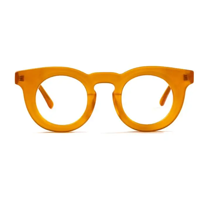 2024 Fashion High Quality Luxury Acetate Thick Round Optical Titanium Eyeglasses Frame Lady Computer Eyewear For Women