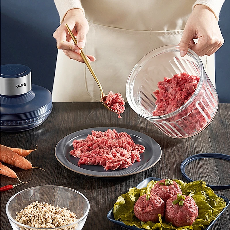Good Quality 2.0 Liter Meat Chopper With 4 Layer Blades In Good Quality Food Processors