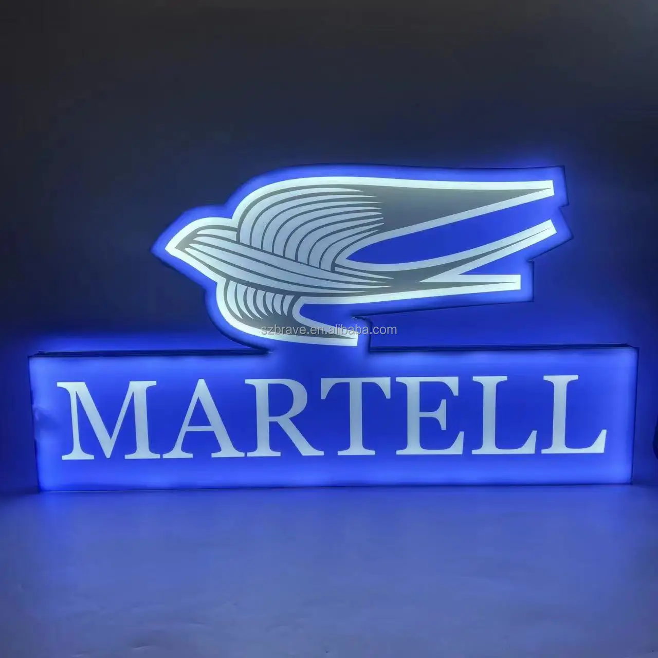 OEM Rechargeable Acrylic LED Hennessy XO Sign Bottle Presenter Glorifier Display VIP Marquee Sign for Night Clup Party