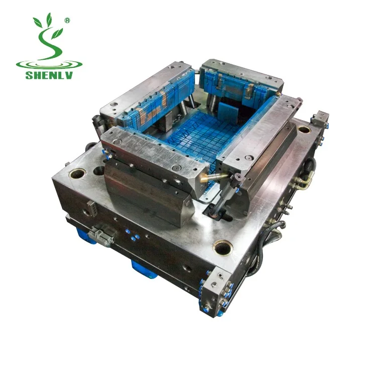 Plastic injection Crate mould vegetable fruit turnover box mold Logistics container high quality moulding