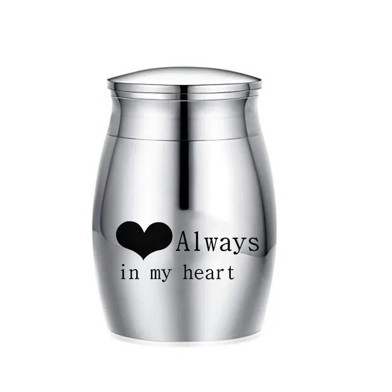 Wholesale Funeral Keepsake Stainless Steel Mini Cremation Pet Urns Funeral Cremation Urns for Dogs Cats