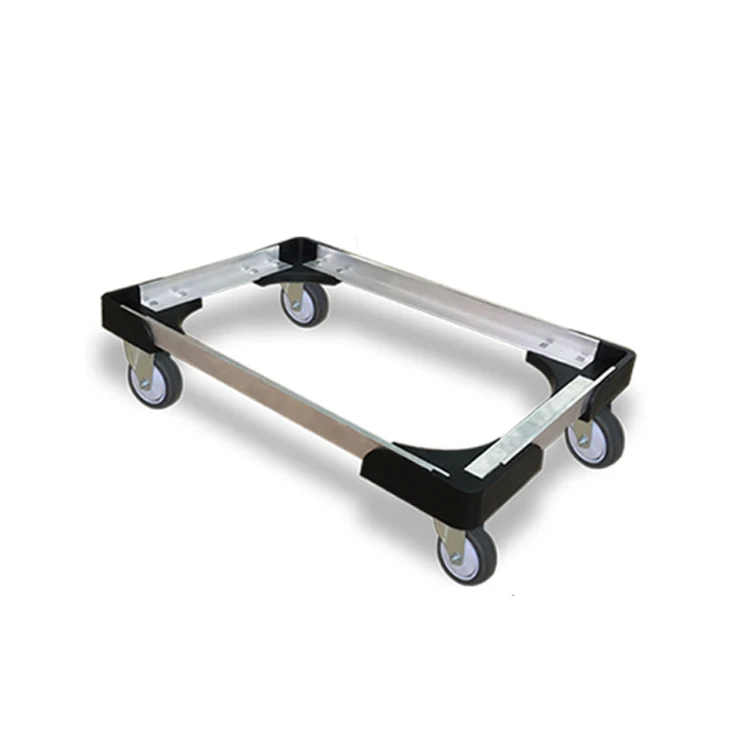Stainless Steel Plastic Storage Moving Dolly Portable Turnover Box Dolly