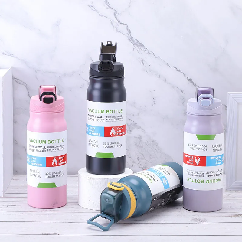 Feiyou fashion sports wholesale double wall portable stainless steel vacuum thermos gift water bottle