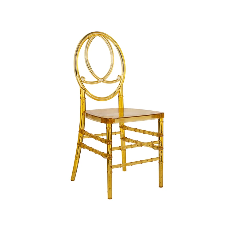  Sale Modern Gold White Amber Clear Crystal Transparent Plastic Resin Tiffany Acrylic Phoenix Chairs For Weddings Room And Events