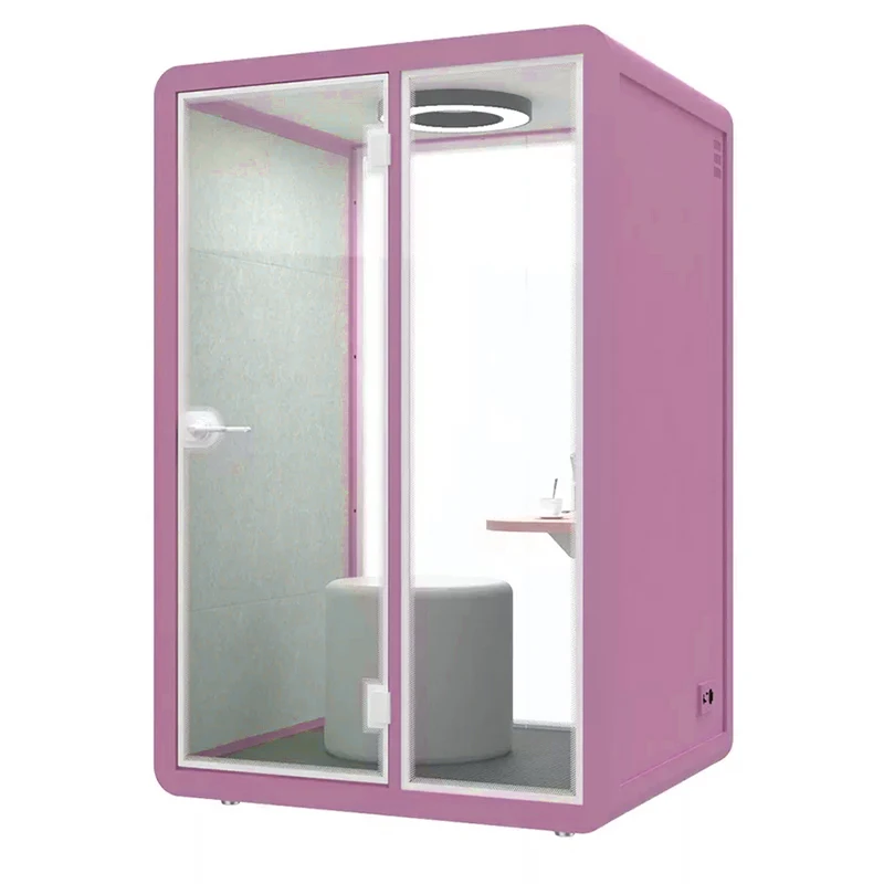 Factory direct sales assembled soundproof cabin movable studio telephone booth