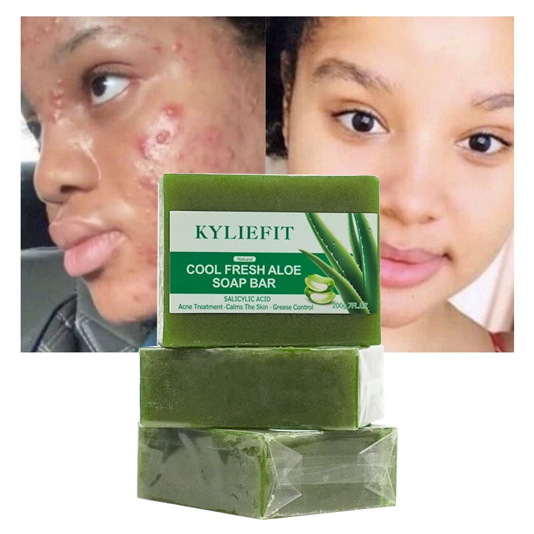 200g Beauty Cosmetic Aloe Vera Whitening Soap Natural New Products Beauty Soap for Glowing Skin Toilet Soap Top Grade