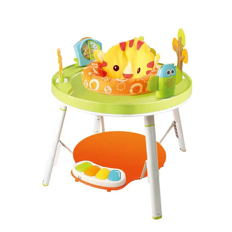 New model safety 3 in 1 bouncers activity center with piano musical play mat baby jumping chair toys