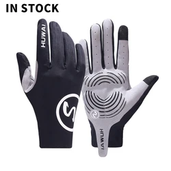 Touch screen Silicone Full finger Cycling Running Gloves For Gym Outdoor Sports Exercise Gloves