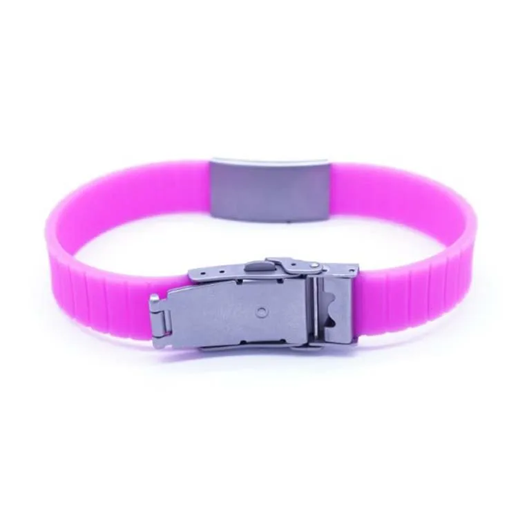 fashion silicone ID wristbands QR wristband chip ,NFC silicone wristband,Waterproof silicone wristband