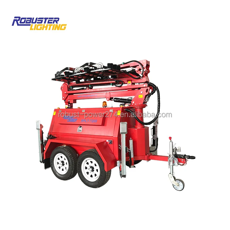 6x480W Mobile Light Tower Mobile Floodlight Generator LED Lamp Diesel Light Tower Price