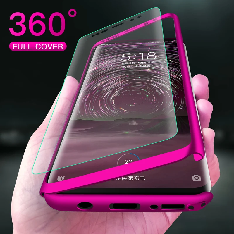 360 Full Protective Phone Case For Samsung S20 FE S10 S9 S8 S20 Plus S10E Note 9 8 10 A70 A50 A30 S A20 A51 A71 Matte PC Cover