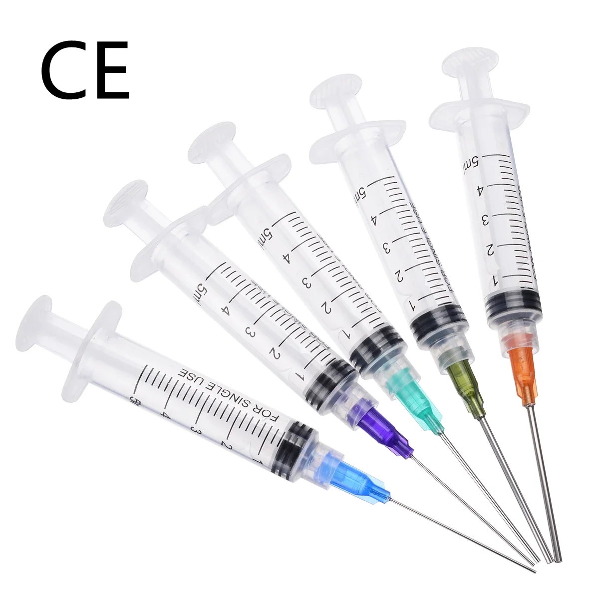 Стерильный одноразовый медицинский шприц из 3 частей, 1 куб. См/2 мл/3 мл/5 мл/10 мл