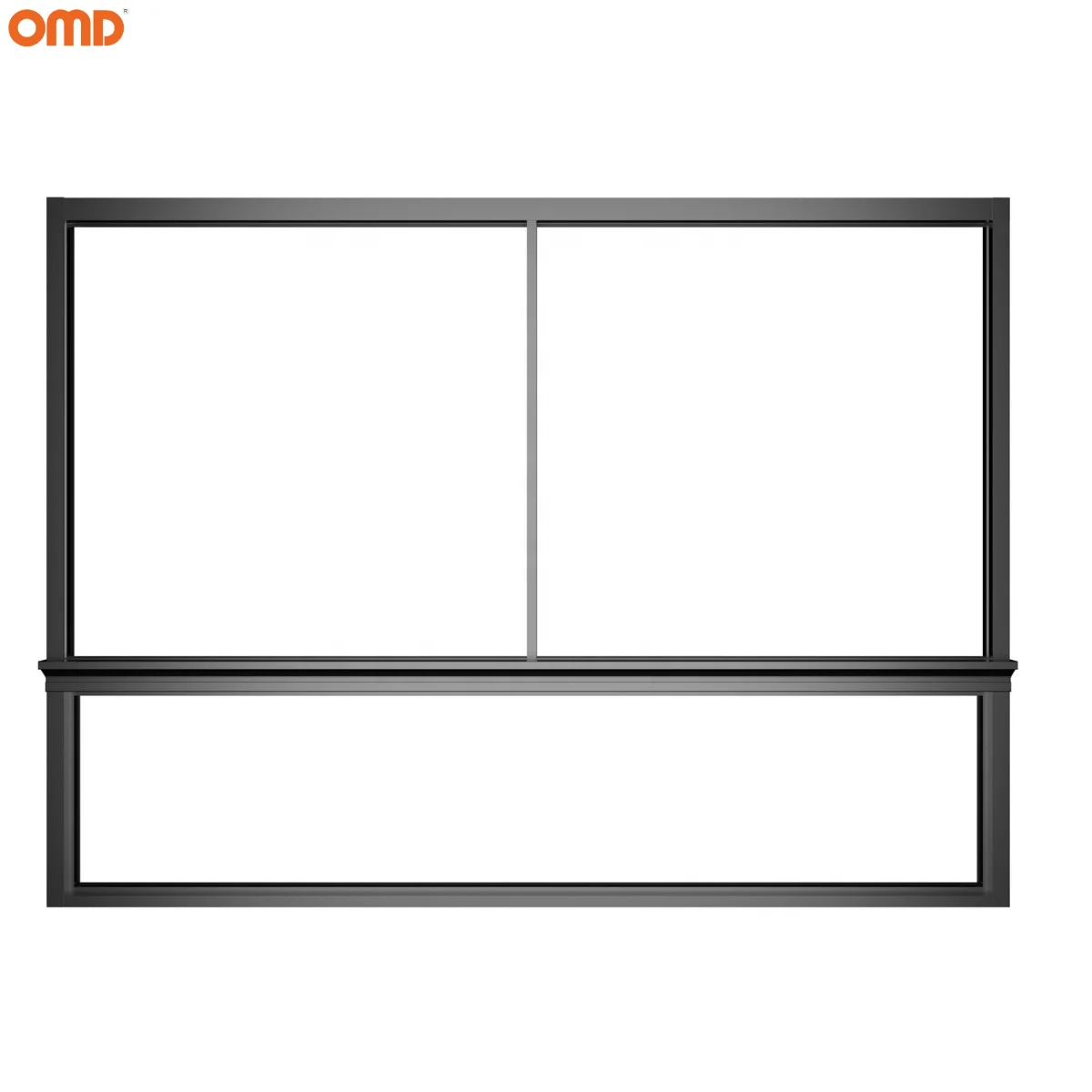 Modern Design Customization Aluminum Slim Frame Big Glass Sliding Windows For Houses Double Glazed Slide Windows With Net