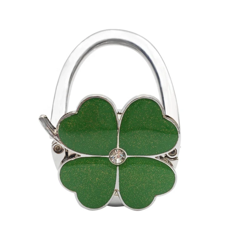 Best Selling Clover Bag Hanger Hook Colorful Factory New Model Clover Bag Hanger Buckle For Promotional Gift