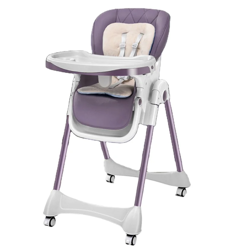 
Hochstuhl Babystuhl Sitzgruppe mit in 3 Positionen anpassbarem Essenstablett 3 fach verstellbarer Rckenlehne und 5-Punkt Sicherh 